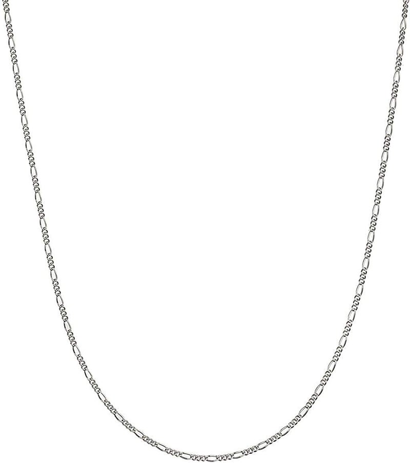 Savlano 925 Sterling Silver 1.5mm Italian Solid Figaro Link Chain Necklace Comes With a Gift Box for Men & Women - Made in Italy - Image 1